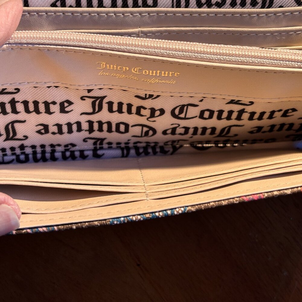 💖 Juicy Couture Continental Wallet | Logo Print | NWT | 8” x 4.5” | MSRP $55 - Picture 5 of 8